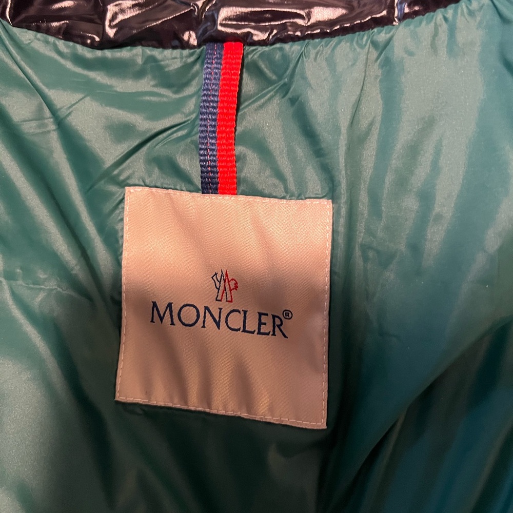 Moncler Black High-Shine Long Down Puffer Coat - Picture 6 of 6